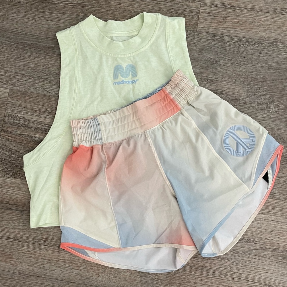 lululemon x Madhappy Set - 4” Ombré Hottie Hot Short & All Yours Crop Tank